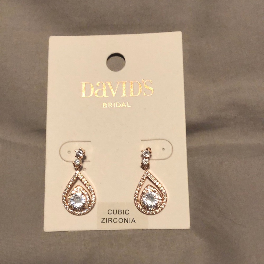 Rose gold earrings